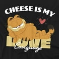 thumbnail image 2 of Garfield Movie Cheese is My Love Language Unisex Adult Canvas Brand T Shirt, Black, Large, 2 of 4
