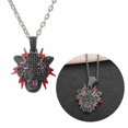 thumbnail image 2 of Cheetah Pendant Necklace Animal Accessories Hip Hop Punk Jewelry Party Gift---Product code 49598, 2 of 5