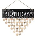 thumbnail image 5 of Wooden Family Birthday Reminder Calendar Board Signs Diy Wall Hanging Calendar Tags Perfect Home Decoration, 5 of 6