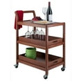 thumbnail image 5 of Winsome Albert 3-Tier Entertainment Serving Cart, Walnut Finish, 5 of 11