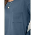 thumbnail image 2 of Womens Long Sleeve Tops Loose Fit Fall Cute Thick T Shirts Winter Cruise Outfits Trendy Clothes Blue M, 2 of 7