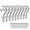 White 24pcs, variant on ABCISI Hanging Hook Clips, 24 Pack Spring-Loaded Closet Organizer Hangers with Non-Slip Clamp for Scarves, Towels, Socks, Gloves, and Small Clothing, Pink, 5.23 x 2.71 in