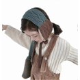 thumbnail image 3 of Kids Knitted Earmuffs Foldable Faux Fur Earmuffs Winter Warm Earmuffs Plush Ear Warmers Windproof Cute Ear Protector with Chin Strip for Boys Girls, 3 of 4