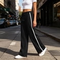 thumbnail image 6 of Guluxicc Womens Athletic Pants with Pockets Pull On Loose Straight Leg Trousers for Jogging Running Everyday Summer Fall, 6 of 7