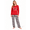 Red Merry, variant on Christmas Pajamas Family Matching Sets, Xmas T-shirt Tops+Plaid Pants Set Sleepwear Pjs Jammies for Couples/Women/Men