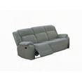 thumbnail image 2 of Modern Smoke Fur-Like Corduroy 2pc Reclining Sofa Set 83"x37"x41"H for Living Room, 2 of 15
