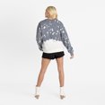 thumbnail image 2 of Women's Gameday Couture  Gray Philadelphia Eagles Arch Rivals Faded Wash Sweatshirt, 2 of 7