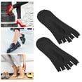 thumbnail image 3 of Unique Bargains Toe Socks Breathable Split Toe Compression Socks Non-Slip Black 6 Pair Nylon, 3 of 7