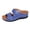 Blue, variant on Wedge Sandals for Women Summer Comfortable Platform Wide Heeled Slides Casual Dressy Walking Shoes for Daily Wear Blue Size 8
