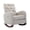 D-Chenille Light Gray, variant on FFH Rocking Chair with Footrest, Rocking Chair for Nursey, Corduroy Armchair with High Backrest and Side Pockets, Accent Chair for Living Room, Bedroom, Gray