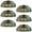 Multicolored 2, variant on PhooArto 6 Pcs Cup Drawer Pulls, Sea Turtle Underwater Shell Shape Handles Cabinet Knobs for Dresser Cupboard Closet Wardrobe with Screws