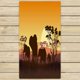 thumbnail image 1 of ABPHQTO Toallas horizontales de elefantes salvajes en árboles africanos al atardecer, toalla de Spa de mano de viaje para piscina de baño de playa 75x140 cm, 1 of 1