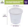 thumbnail image 5 of CIAO! 24OZ PP Injection Molded Soup-Deli Container with LLDPE Lid, Microwavable and BPA Free (240/240 combo pack), 5 of 10