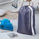 thumbnail image 2 of HOMEST Paquete de 2 bolsas de lavandería de nailon XL con correa, organizador grande de ropa sucia, fácil de colocar en un cesto o cesta de ropa, puede transportar hasta 4 cargas de ropa, gris, 2 of 5