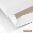 thumbnail image 3 of White Gift Boxes, Small Gift Boxes for Men Clothes, Women Apparel, Christmas and Birthdays Wedding, Graduation Packaging, Assorted Sizes, 3 of 4