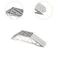 thumbnail image 2 of Bunblic Pont Rampe d'Obstacles pour Voiture RC en Acier Inoxydable Pièces de Rechange Robustes Accessoire de Pont Simple Côté Réaliste de Qualité Supérieure pour TRX4M SCX24 Argent, 2 of 8
