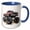 Blue/White, variant on 3drose, Muddy Monster Truck, 11oz Two-tone Green Mug