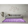 thumbnail image 3 of Ahgly Company Indoor Square Abstract Purple Contemporary Area Rugs, 5' Square, 3 of 4