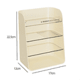 thumbnail image 1 of Multi-Layered Makeup Organizer Large Capacity Detachable Partition Stable Countertop Cosmetic Organizer Shelf for Room, 1 of 5