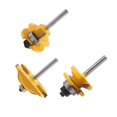 thumbnail image 2 of 3Pc1/4 Shank Raised Panel Cabinet Door Router Bit Set - 3 Bit Ogee Woodworking Cutter Woodworking Router Bits, 2 of 5