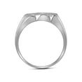 thumbnail image 2 of Diamond Princess 10kt White Gold Mens Round Diamond 3-Row Cluster Ring 1/2 Cttw, 2 of 2