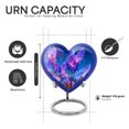 thumbnail image 2 of Yatskia Purple Lavender Grass Mini Memorial Keepsake Urns for Human Ashes Adult Brother and Sister, Little Funeral Keepsake Urn for Ashes Adult Male, (Heart Pack of 4, 3 Inch), 2 of 8