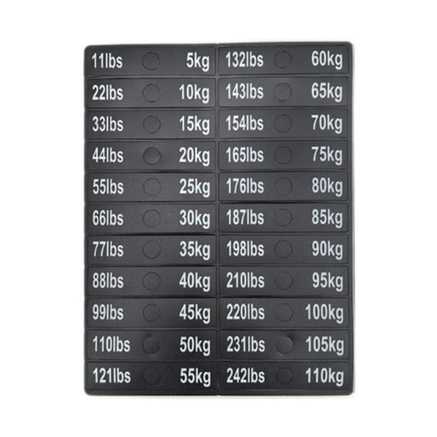 Pegatinas de números, etiqueta de disyuntor, calcomanías de entrenamiento de fuerza para culturismo, accesorios de máquina, etiquetas de pila de pesas 9cmx2cm