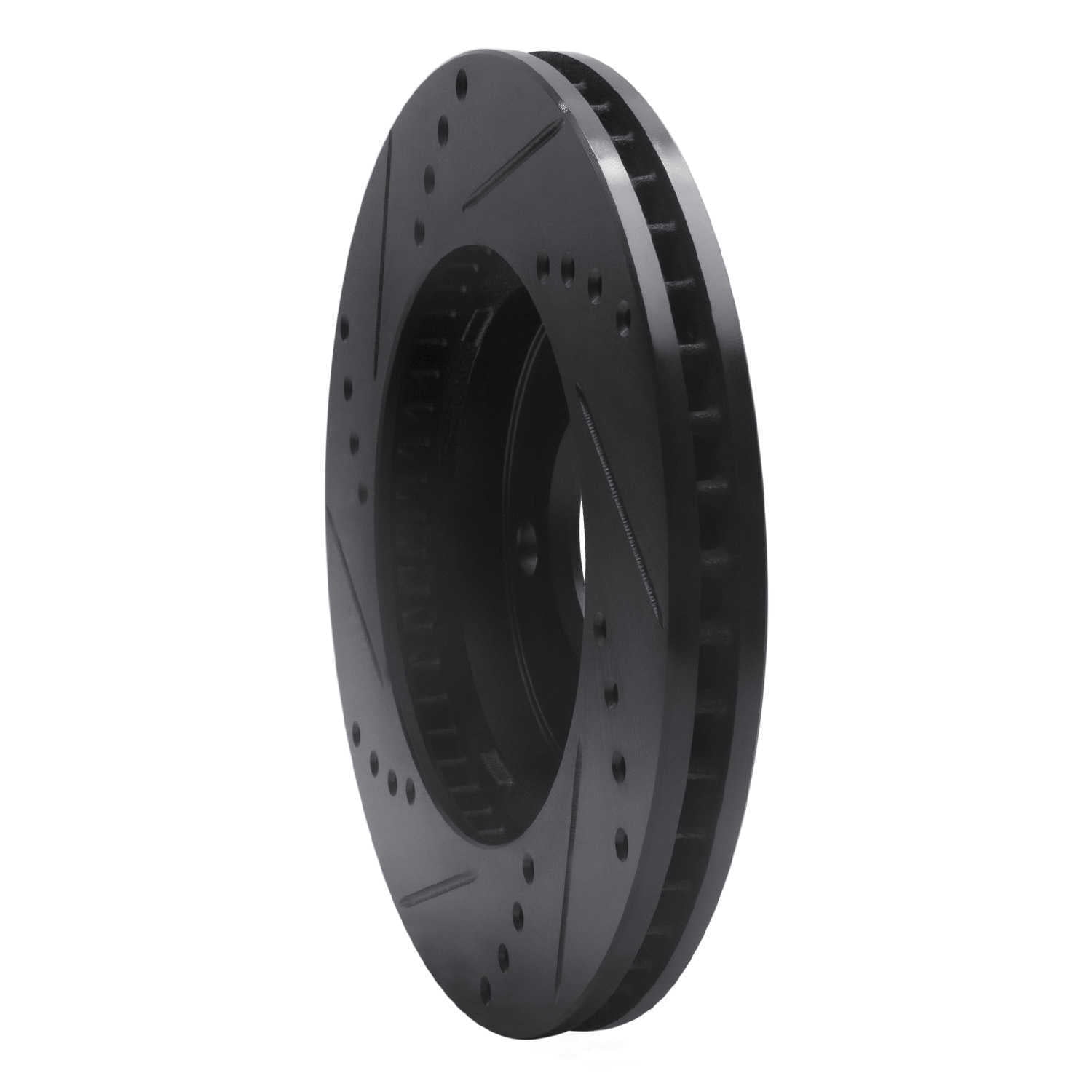 Dynamic Friction Company 633-47028R DFC Brake Rotor - Drilled And Slotted - Black