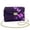 Purple Butterfly, variant on Pzuqiu Cow Print Leather Crossbody Bags for Women Minimalist Lightness Leather Quilted Shoulder Bag with Chain Strap Fashion Compact Trendy for Daily Use and Travel