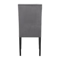 thumbnail image 3 of Xukmct 2 Pcs Modern Armless Dining Chair with Wood Frame, Velvet Seat Side Chair for Home, Dining Room, Gray, 3 of 8