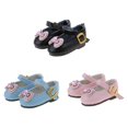 thumbnail image 1 of Paquete de 3 Pares de de material cuero PU con Correa de Tobillo Y de Imitación Bowknot para de ca Hugo Muñeca zapatos, 1 of 10