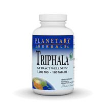 Planetary Herbals Triphala, for GI Tract Wellness*, 1,000 mg - 180 Tablets