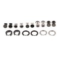 thumbnail image 1 of Pendientes de acero inoxidable Sunnimix 8 pares punk rock negro plateado para hombre, 1 of 8
