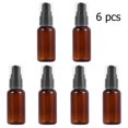 thumbnail image 2 of 6pcs 40ml Empty Plastic Dispenser with Pump for Storage Essential Oils Shower Gel Cosmetic Lotion(Brown), 2 of 7
