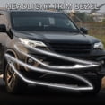 thumbnail image 2 of 1 par de bisel de recorte de faros delanteros para Toyota Fortuner 2020-2022 ABS tono plateado, 2 of 6
