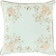 thumbnail image 1 of Surya Eloise 22" x 22" Sea Foam And Camel Pillow Cover ELO006-2222, 1 of 3