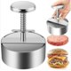 thumbnail image 1 of Prensa à Burger NQ 304 Acero Inoxidable Ajustable Steak Haché Facile à Utiliser Antiadhésive, 1 of 5