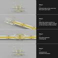 thumbnail image 4 of 8mm COB Connector 8Pc L-Shaped/Corner Connector,2Pc Gapless Connectors for COB LED Strip Lights,NOT for 10mm Tape Lights, 4 of 4
