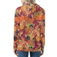 thumbnail image 2 of Renewold Pine Cones Maple Leaves Zip Up Hoodies for Women Graphic Fall Clothes Sweatshirts Loose Thanksgiving Gifts Long Sleeve Tracksuit Jacket Size 4XL, 2 of 6