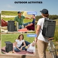 thumbnail image 4 of Bigfoot Hiking Scene Insulated Backpack Cooler, Leak Proof Cooler Bag with Artistic Design, Waterproof Lunch Backpack for Men, Women, Outdoor Trips, 4 of 6