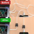thumbnail image 5 of Clips magnéticos para cables shaofei organizador de cables sujetacables adhesivo magnético color blanco, 5 of 5