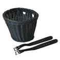 thumbnail image 2 of Cesta de bicicleta para niños, decoración frontal, cesta de bicicleta con correas, parte frontal extraíble Negro, 2 of 9