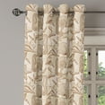 thumbnail image 2 of Ambesonne Beige Grommet Curtain, Exotic Marine Animals, 50" x 120", Beige, 2 of 6