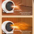 thumbnail image 2 of 1200w Ceramic Fan Heater, Portable Electric Space Heater With Overheat Protection Low Energy Silent, 2 of 5