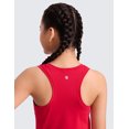 thumbnail image 5 of CRZ YOGA Girls Seamless Athletic Tank Tops Waist Length Active Dance Casual Racerback Sleeveless Shirts Kids Teen, 5 of 6