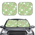 thumbnail image 2 of Haiem Cute Frog2 Windshield Sun Shade: Universal Foldable 2-Piece Car Front Window Sunshade - Blocks Uv Rays, And Reduces Heat,Essential Car Accessory Small, 2 of 7