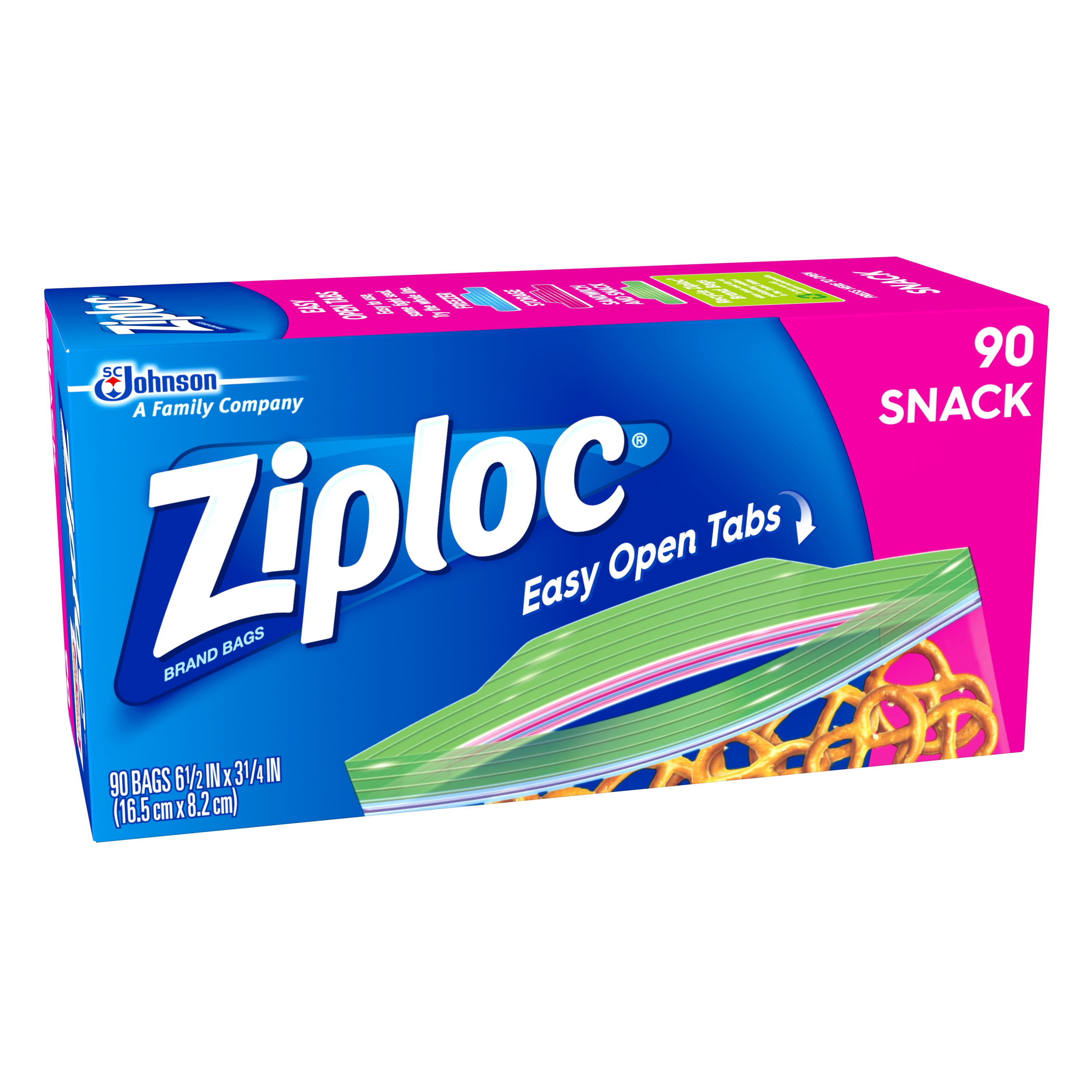 Ziploc Snack Bags 90 Count