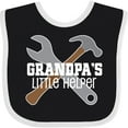 thumbnail image 3 of Inktastic Grandpa's Little Helper Boys Baby Bib, 3 of 4
