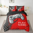 thumbnail image 2 of Manfei Gray Gamepad 7-Piece Twin Bedding Sets,Console Game Lovers Bedding Comforter Set,Geometric Circle Dots Sheet Sets For Boy,Breathable Home Decor Reversible, 2 of 8