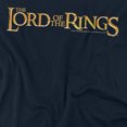 thumbnail image 2 of Lord of The Rings LOTR Logo Women's T Shirt, Navy, X-Large, 2 of 6